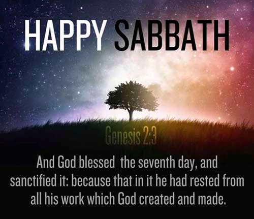 And God blessed the seventh day, and sanctified it: because that in it he had rested from all his work which God created and made. (Genesis 2:3)