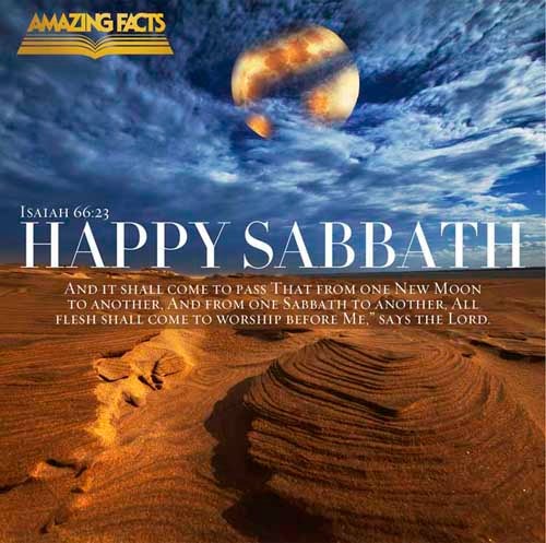 And it shall come to pass, that from one new moon to another, and from one sabbath to another, shall all flesh come to worship before me, saith the LORD. Isaiah 66:23
