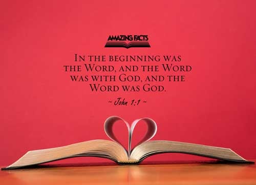 In the beginning was the Word, and the Word was with God, and the Word was God. (John 1:1)
