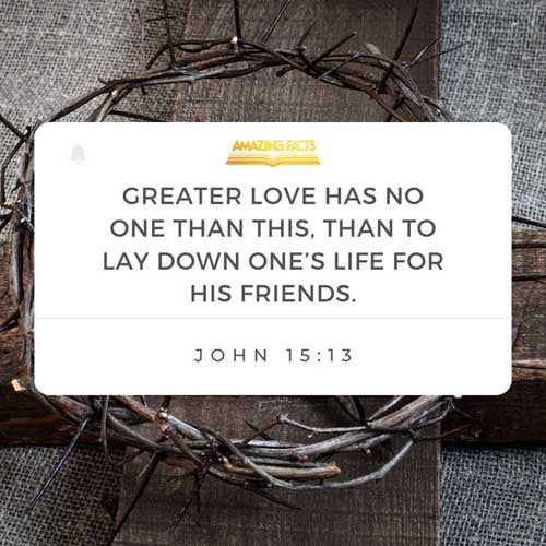 Greater love hath no man than this, that a man lay down his life for his friends. John 15:13