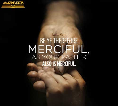Be ye therefore merciful, as your Father also is merciful. (Luke 6:36)
