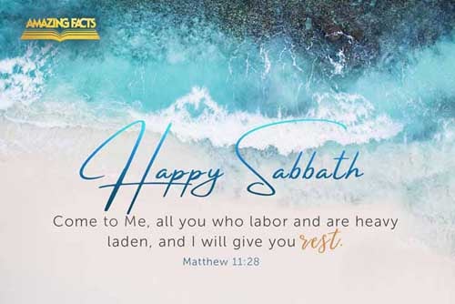 Come unto me, all ye that labour and are heavy laden, and I will give you rest. Matthew 11:28