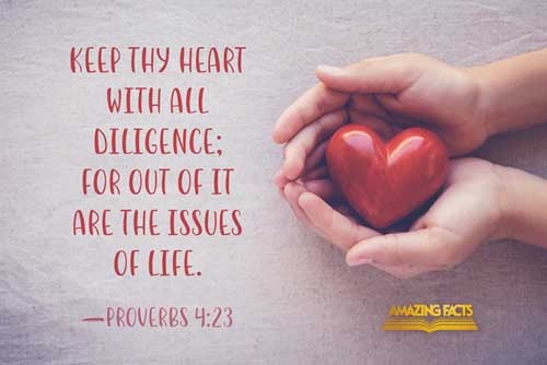 Keep thy heart with all diligence; for out of it are the issues of life. Proverbs 4:23