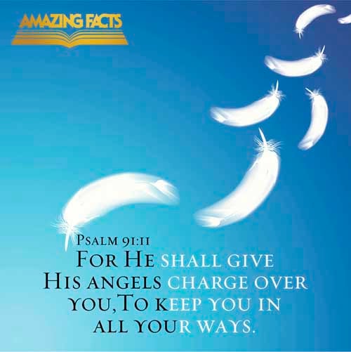 For he shall give his angels charge over thee, to keep thee in all thy ways. (Psalms 91:11)