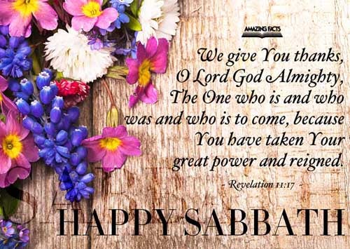 Saying, We give thee thanks, O LORD God Almighty, which art, and wast, and art to come; because thou hast taken to thee thy great power, and hast reigned. Revelation 11:17