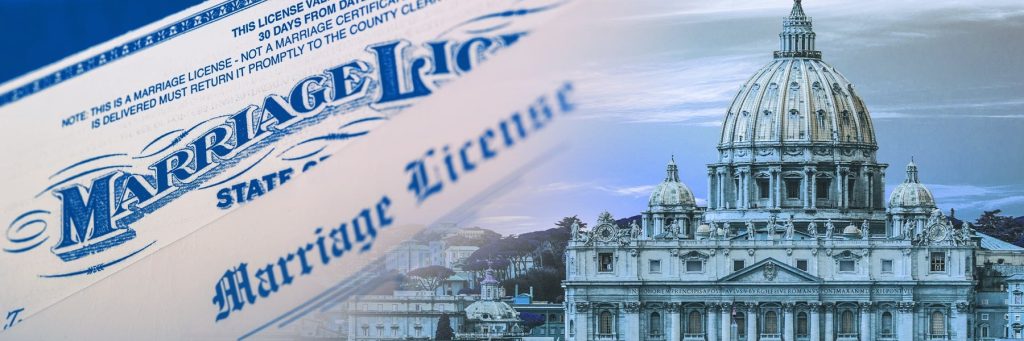El Vaticano se pronuncia sobre el matrimonio entre personas del mismo sexo