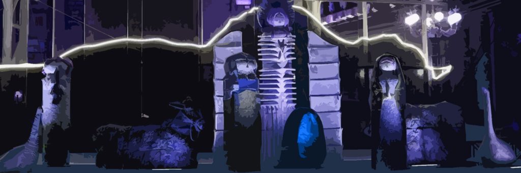 ¿Un astronauta, Darth Vader y unos Weebles gigantes en un belén?