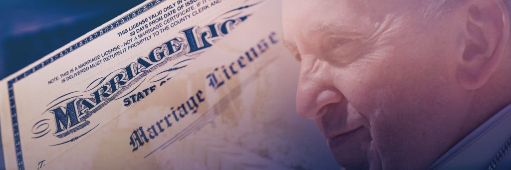 Le pape apporte son soutien aux unions civiles